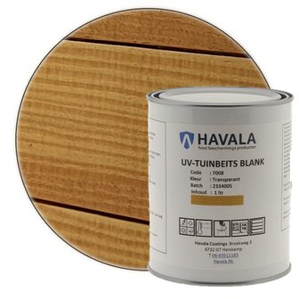 Havala UV Tuinbeits Blank 7008 1 liter