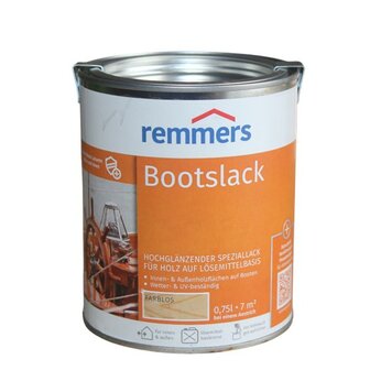 Remmers Bootlak hoogglans oplosmiddelhoudend transparant 0.75L