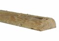 Douglas houten halfronde palen geschild & ongepunt | Diameter 13-14 cm, Lengte 100 cm.
